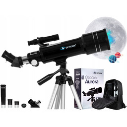 Teleskop Astronomiczny Luneta Opticon Aurora 70F400 akcesoria plecak