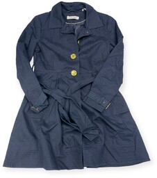 Elegancki granatowy płaszcz damski ZARA BASIC L