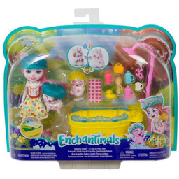 Enchantimals, lalka kąpiel Świnek, zestaw