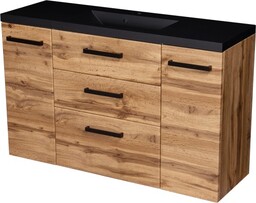 Szafka łazienkowa dąb naturalny 120 cm FOKUS NEW