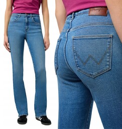 Wrangler BOOTCUT Peacful ROZSZERZANE DAMSKIE SPODNIE JEANSOWE W27