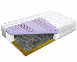 Materac bonellowy 90x190 7 stref trawa morska 25cm