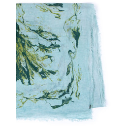Damski szal w nieregularny wzór niebiesko-zielony