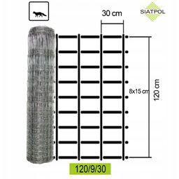 Siatka Ogrodzeniowa Leśna L 120/9/30 100 mb