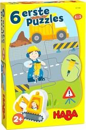 HABA 6 pierwszych puzzli  plac budowy