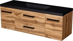 Szafka łazienkowa dąb naturalny 120 cm FOKUS NEW