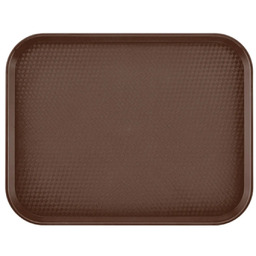 Taca fast food 355x457 mm brązowa z polipropylenu