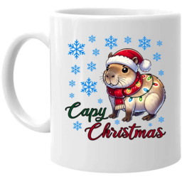 Capy Christmas - kubek na prezent