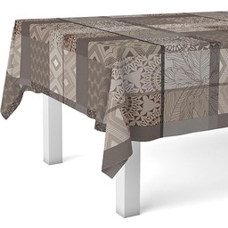 Martina Home Obrus ceratowy Pompe Brązowy 140 Okrągły