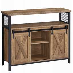 Komoda do Salonu Kredens Orzechowy Brąz 100cm Szafka