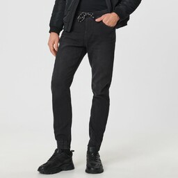 Sinsay - Jeansy jogger - Czarny