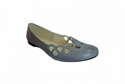 Balerina popiel na szerszą stopę obcas 1cm nr.39