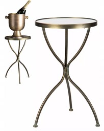 Stolik Kawowy Boczny Wysoki 50cm składany trójnóg loft