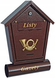 Skrzynka Na Listy T6T Produkt Polski Brązowa Skrzynka