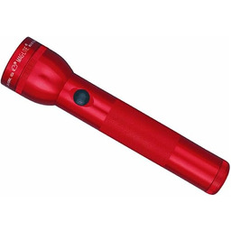Maglite Wytrzymała żarowa latarka 2-ogniwowa D, czerwona