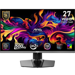 Monitor MAG 272QP QD-OLED X50/26.5 cala/QD-OLED/WQHD/Flat/500Hz/Black
