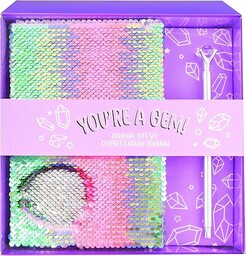 Fashion Angels F77660 Magic Sequin pamiętnik, kolory tęczy