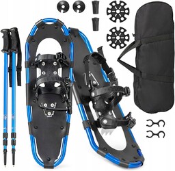 Rakiety śnieżne Costway 30" 100 kg czarny