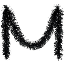 Boa z piór - czarne - 180 cm