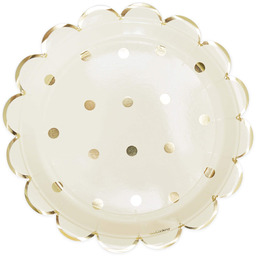 Scrapcooking 0217 8 złote talerze 23 cm