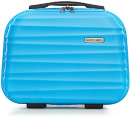 Kosmetyczka podróżna z ABS-u z żebrowaniem jasny niebieska