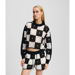 Karl Lagerfeld Sweter damski Jeans czarny