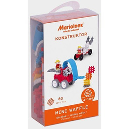 Klocki Mini Waffle Strażak zestaw mały 60 el.