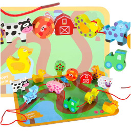 KREATYWNE ZABAWKI TABLICA FARMA Z ZWIERZĘTAMI