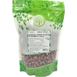 Orzeszki ziemne prażone w karmelu z solą (słony