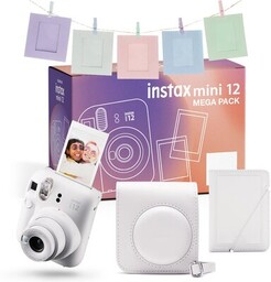 FUJIFILM Aparat Instax Mini 12 Biały Pokrowiec +