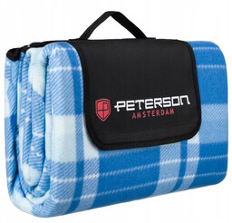 Materiałowy koc piknikowy z wodoodporną izolacją - Peterson