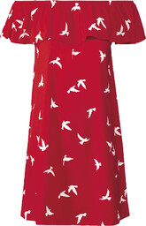 esmara Sukienka damska z bawełny Czerwony