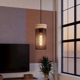 EGLO Lampa wisząca Kilnsdale, możliwość ściemniania, czarny, salon