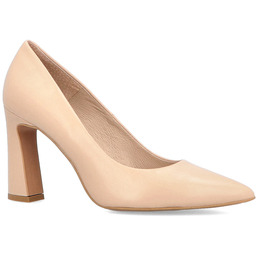 Czółenka na designerskim slupku - BRAVO MODA 0063