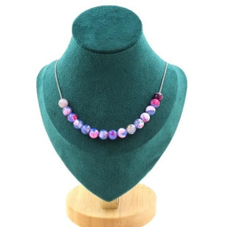 Kamienie i minerały. Naszyjnik z 15 koralikami