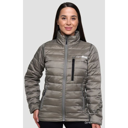 GymBeam Damska kurtka Puffer Vetiver/Black