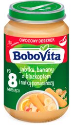 BoboVita Deser, jabłka i banany z biszkoptem