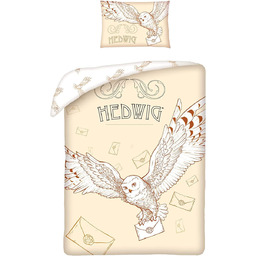 Zestaw pościeli dziecięcej Harry Potter Hedwig 100x135+40x60 100%
