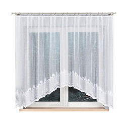 Markizeta Firana żakardowa gotowa 310x160 001 biała Kamelia