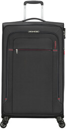 Poszerzana walizka duża American Tourister Crosstrack - grey/red