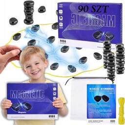 Zestaw gra magnetyczna w szachy 90 kulek zestaw