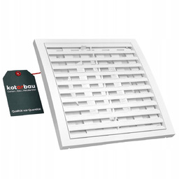 Kratka Wentylacyjna 200X200Mm Zamykana Z Siatką Biała Osłona