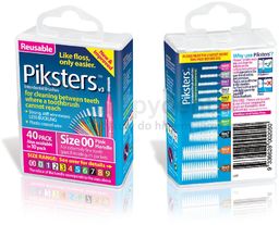 PIKSTERS Regular szczoteczki międzyzębowe 40 szt. BOX -