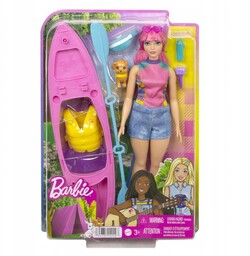 Barbie Kemping Lalka Daisy kajak HDF75