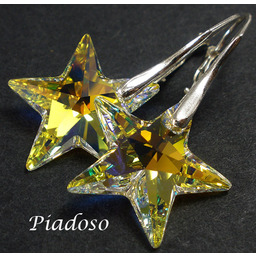 Kryształy Kolczyki Gwiazdy AB Certyfikat