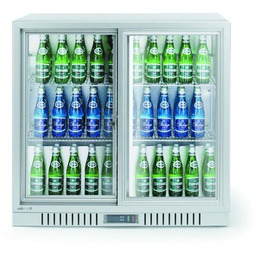 Lodówka barowa na napoje 150L z podwójnymi drzwiami