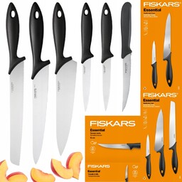 Fiskars Essential Komplet 6 noży (kuchenne Szefa