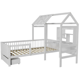 ŁÓŻKO DZIECIECE DOMEK YARI 90x200 CM Z SZUFLADĄ