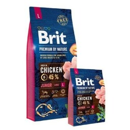 Brit Premium By Nature Junior Large Kurczak /
