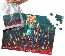 Puzzle - Fc Barcelona Wzory Dla Małego Piłkarza